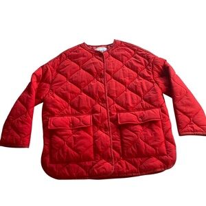 Zara Red Quilted Jacket